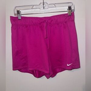 Nike Women's Magenta Athletic Shorts with Drawstring